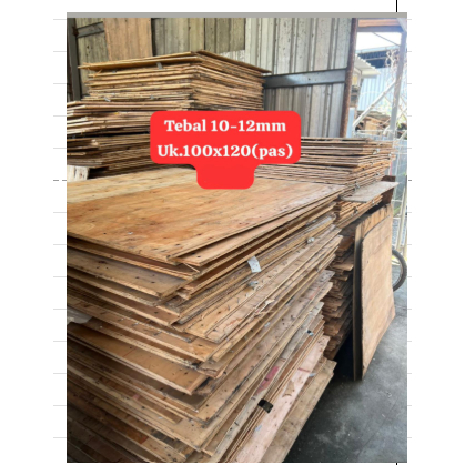 triplek uk. 100 x 120 tebal 10-12 mm