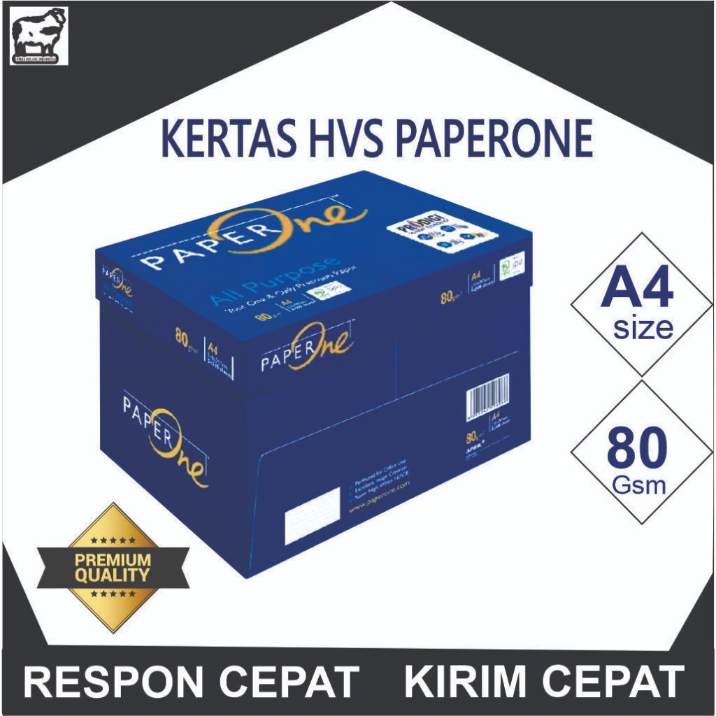 

Kertas Print Paperone A4 80 gr 1 box (2.500 lembar) Kertas HVS Untuk Fotocopy, Cetak Dokumen Penting