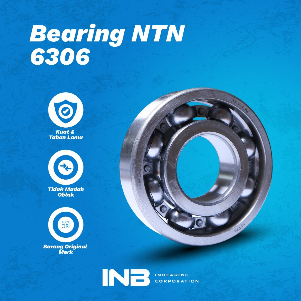 Laker Bearing 6306 NTN Bearing Mesin Pompa Irigasi Ns80 Bearing Dalam Mesin DIesel INB Original NTN