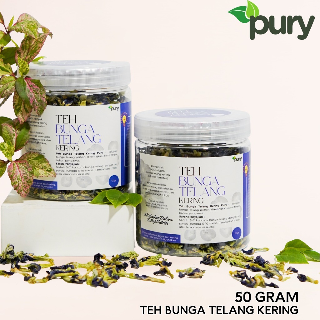 

Pury - Teh Bunga Telang Kering 50gr