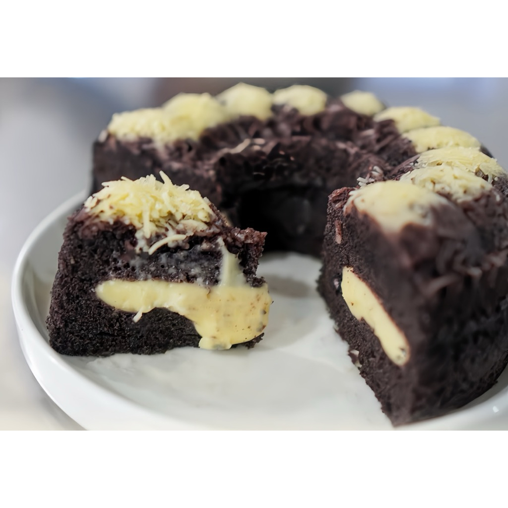 

BOLU KETAN HITAM KEJU LUMER