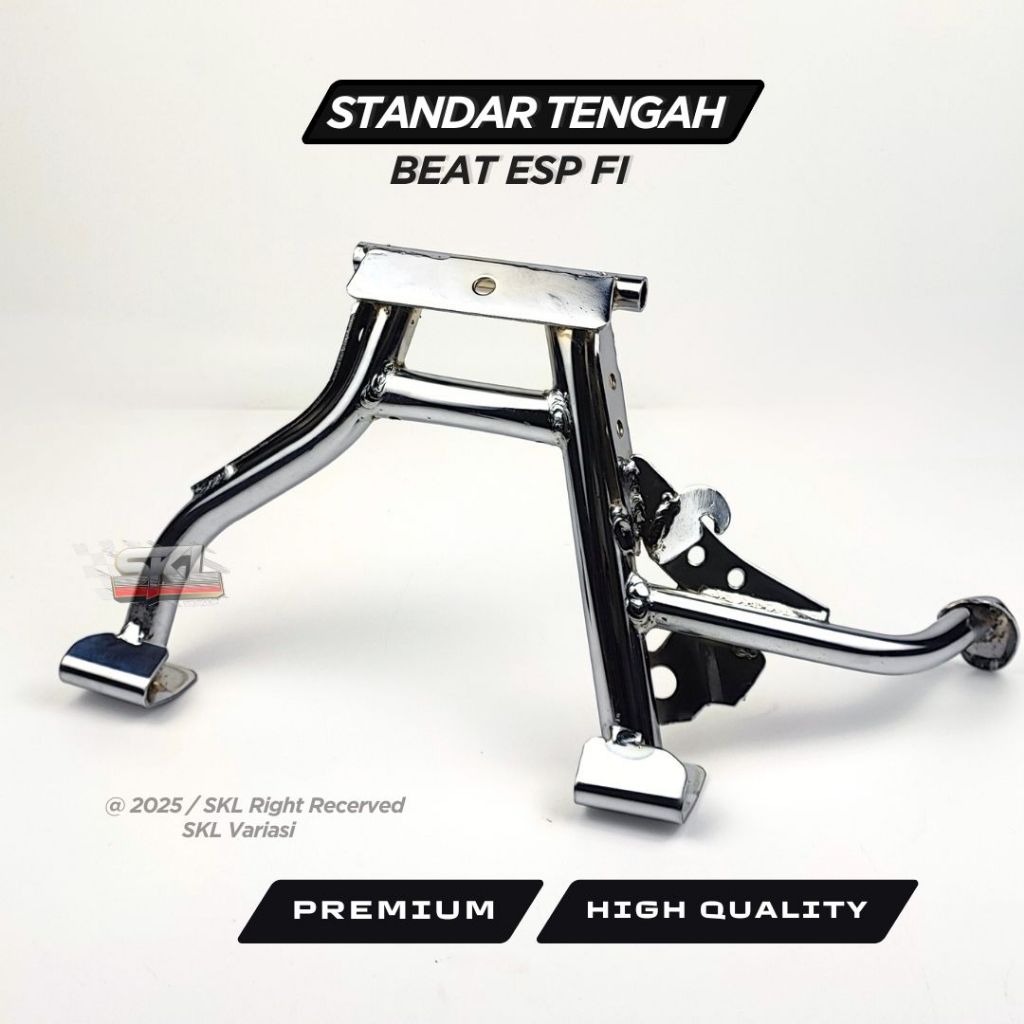 Standar Tengah Beat ESP FI dan Scoopy 2020 Kebawah Ring 14 - 17 Chrome High Quality