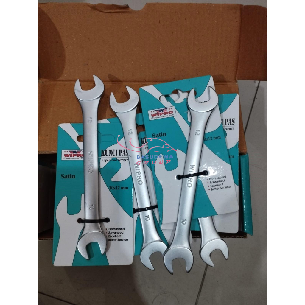 WIPRO KUNCI PAS 10x12MM SATIN CRV - KUNCI PAS 10 X 12 MM WIPRO