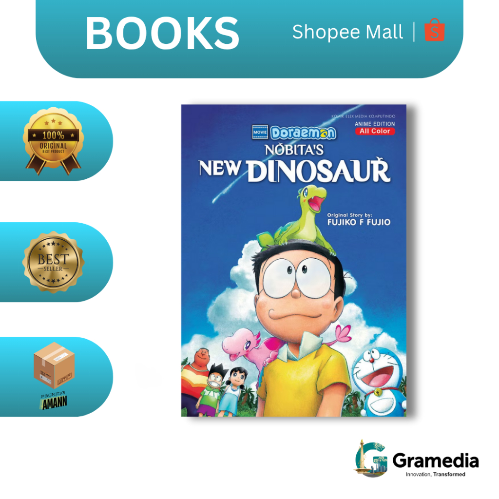 Gramedia Mkg - Buku Doraemon Movie: Nobita'S New Dinosaur (Fujiko F. Fujio)