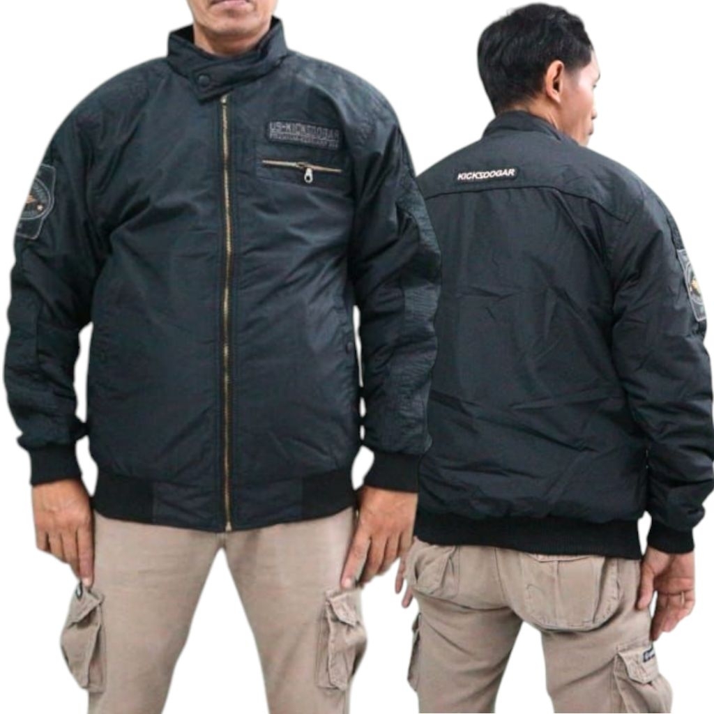 ASTRINA | KICKZOOGAR | JAKET BOMBER | BORDIR | TEBAL | ANTI ANGIN |