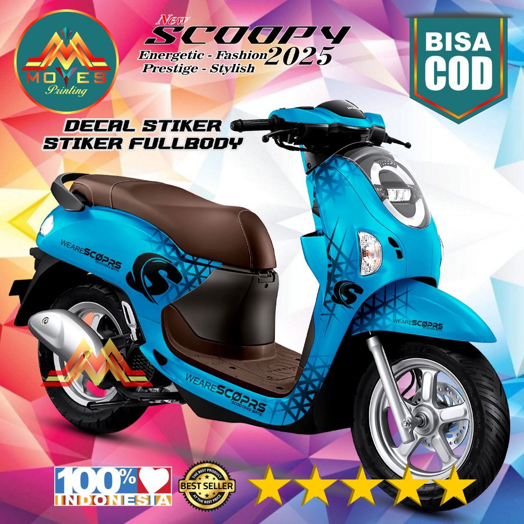 ( cod ) Decal Scoopy Full Body 2025 Stiker Scoopy Stiker Variasi Scoopy 2025 Tahan Lama