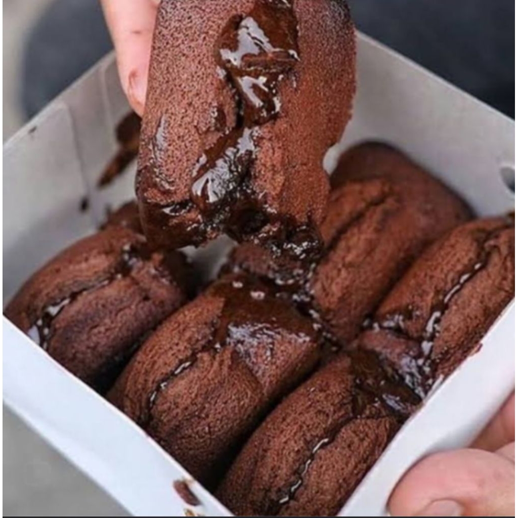

kue balok lumer original coklat