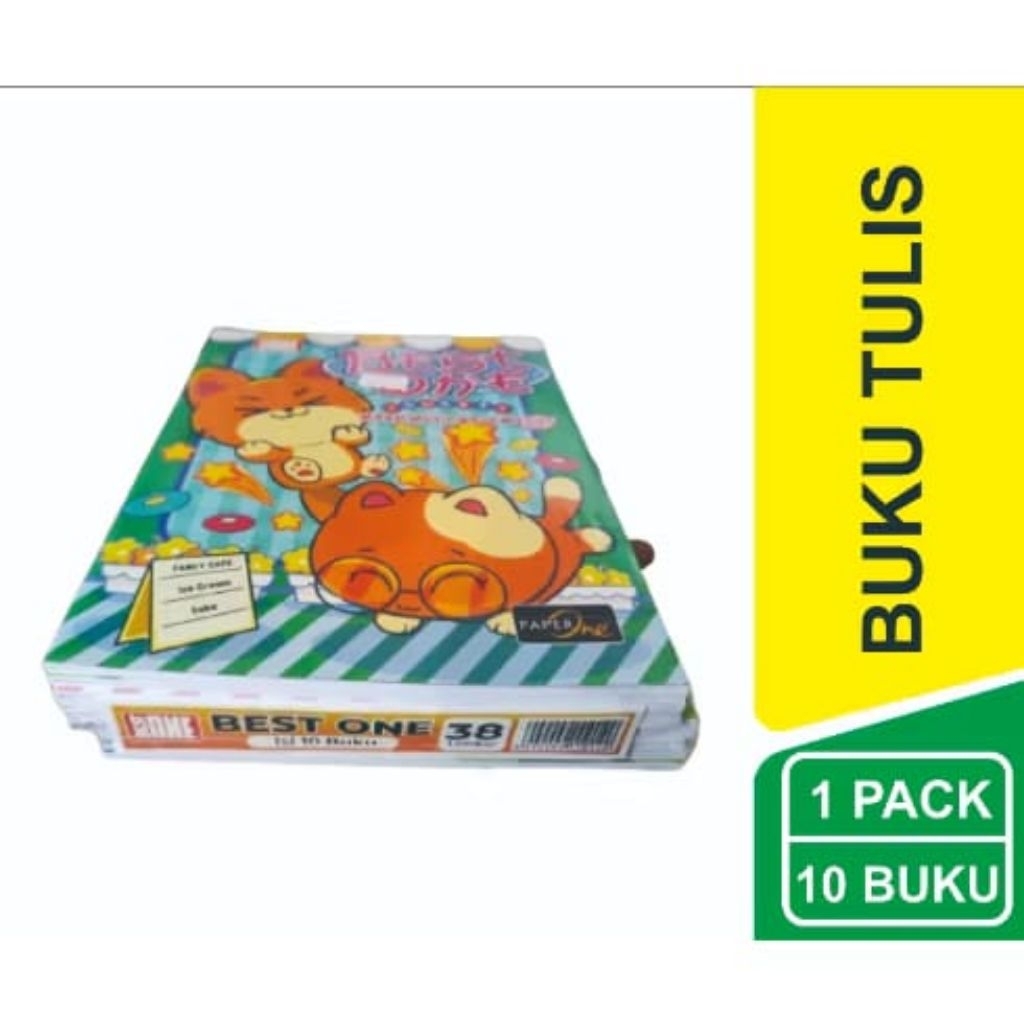 

Buku Tulis Best One 38 Lembar (1pack=10 buku)