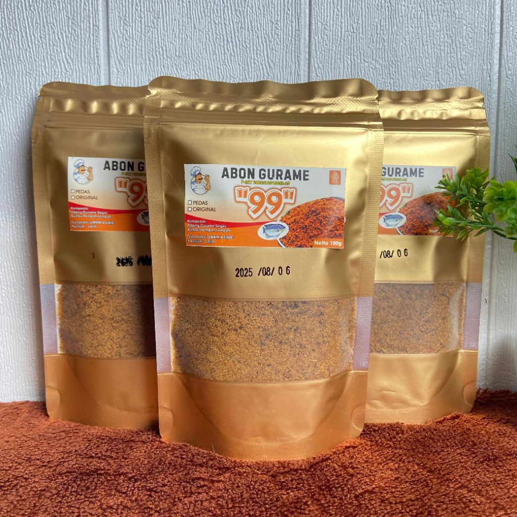 

Abon Gurame 99/Abon ikan/Gurame/100 g.