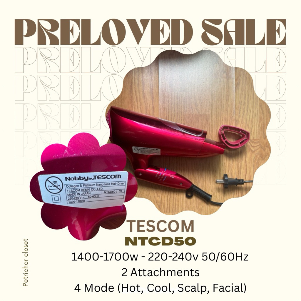 Preloved Tescom NTCD50 Collagen Hairdryer NO BOX