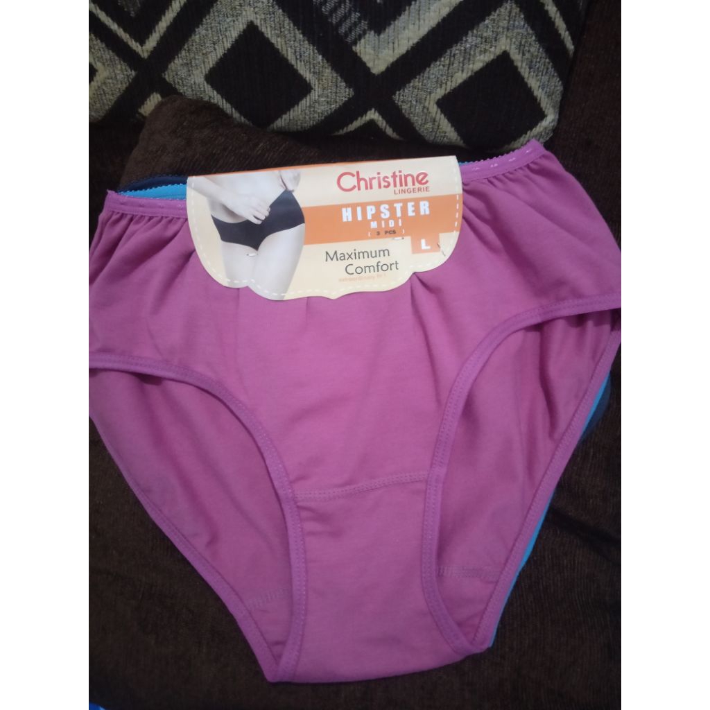 Celana Dalam Christine 3pcs / Dalaman Wanita Brand Christine/Underware Christine