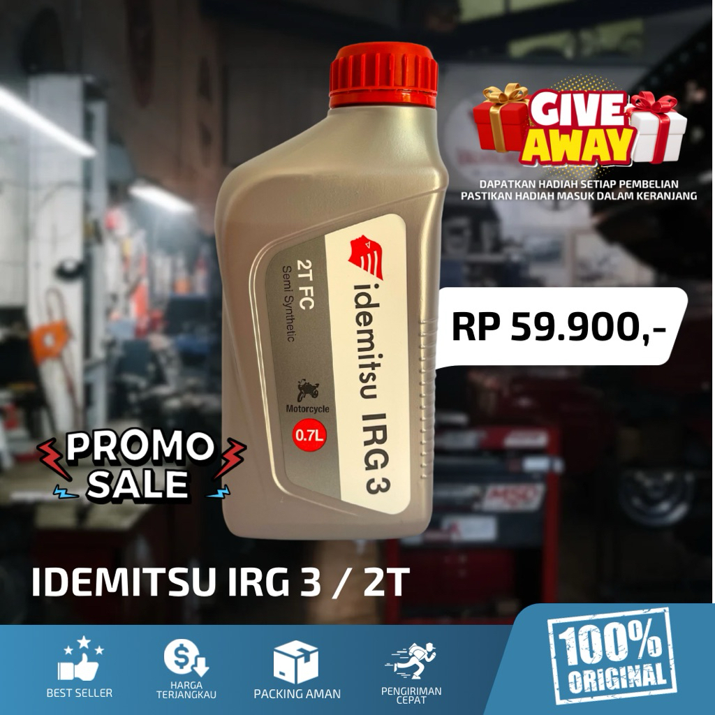 IDEMITSU IRG3 0.7L Oli Samping