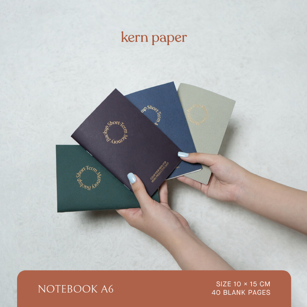 

Kern Paper Notebook A6 - Short Term Memory Backup | Buku Tulis Quotes