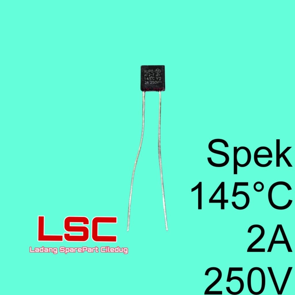 Fuse Kipas Angin 145° 2A 250V Pius Sikring Kipas Angin