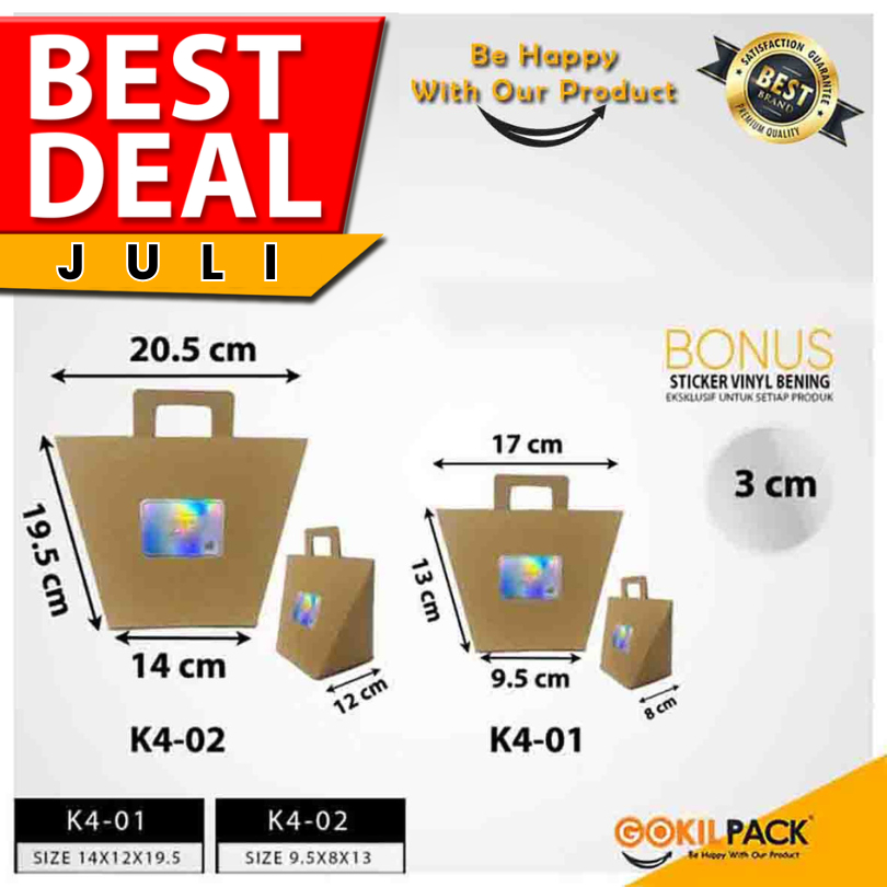 

Paperbag Kraft|Souvenir|Murah|Tas Kertas|Goodie Bag|Shopping Bag|K4