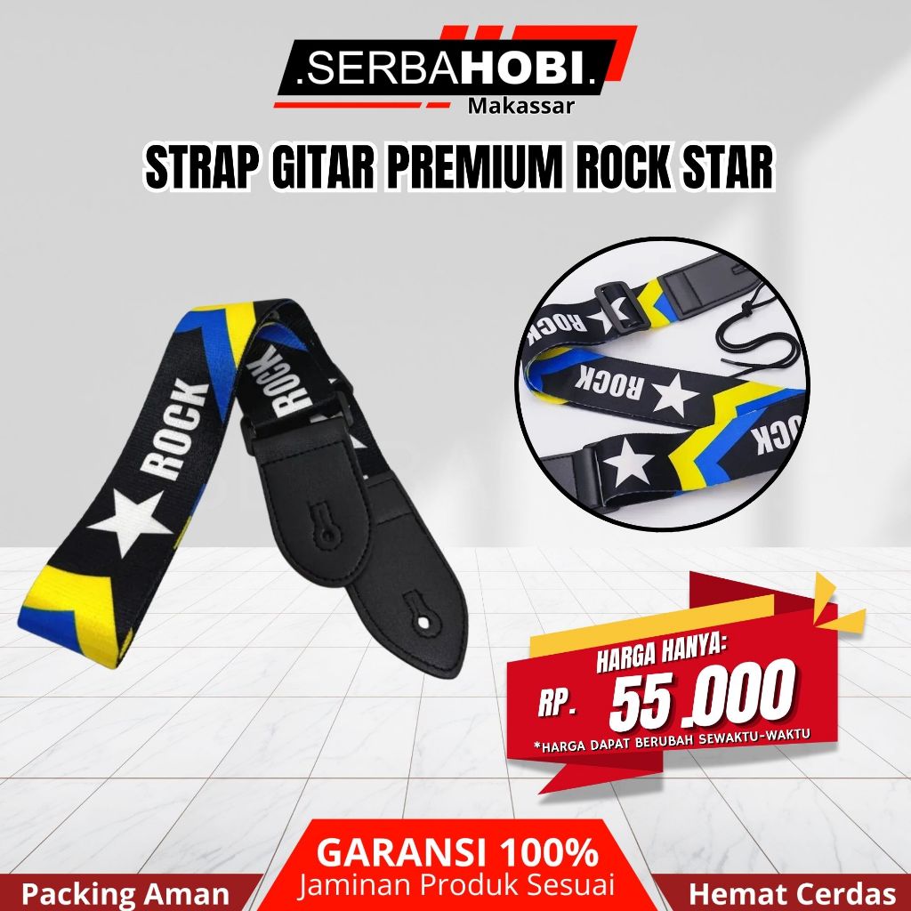 Strap Gitar Fender Motif Kualitas Bagus