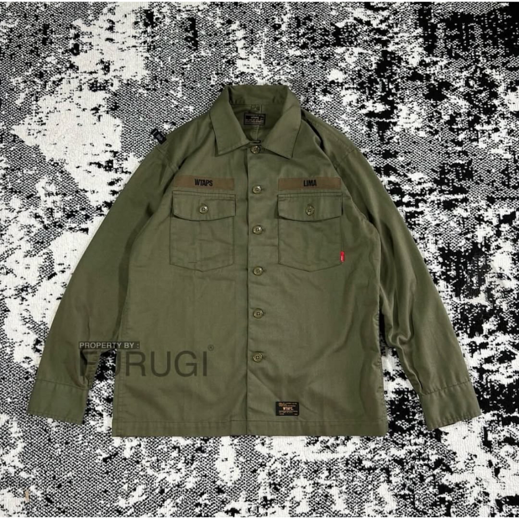 WTAPS BUDS LS SHIRT. COPO. SERGE. 2016