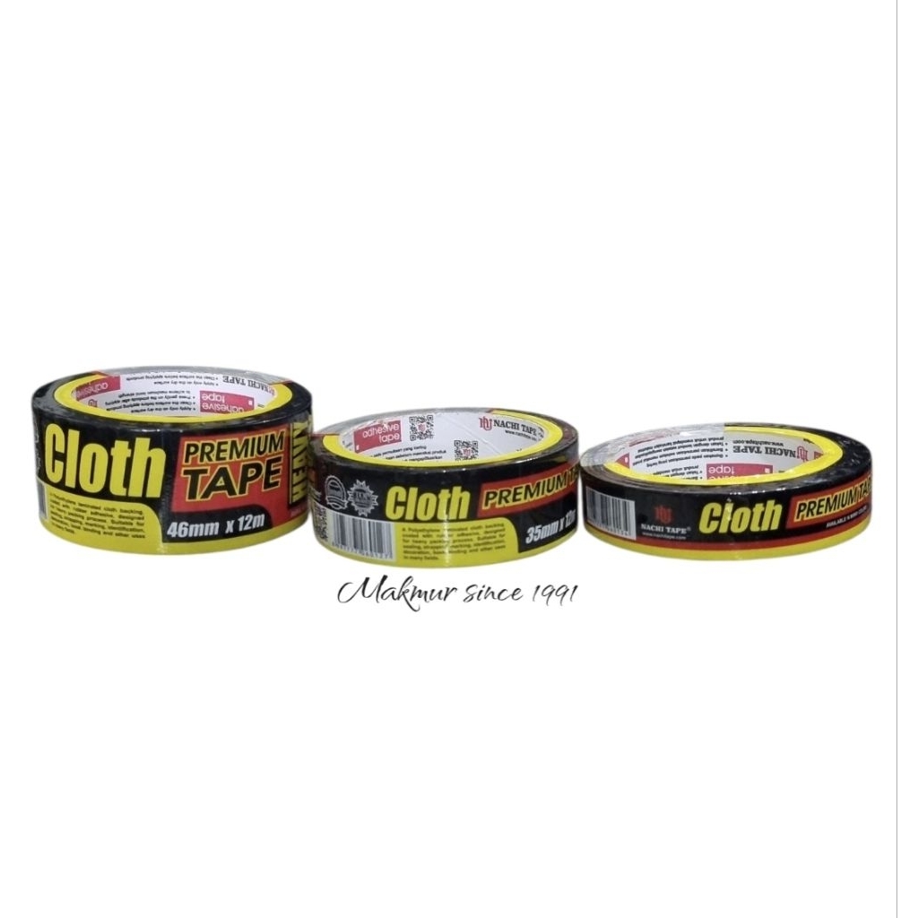 

Cloth tape Nachi 46mm/ Lakban Hitam Nachi 2/ Lakban Jilid Nachi/ Lakban Hitam Nachi