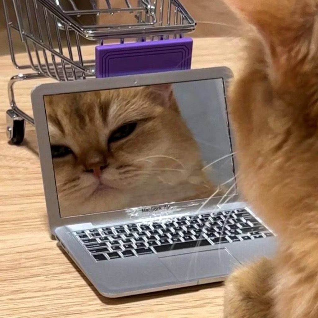 Cermin Lipat/ Kaca Travel Portable Mini Kecil/ Cermin Aesthetic Lucu Model Laptop