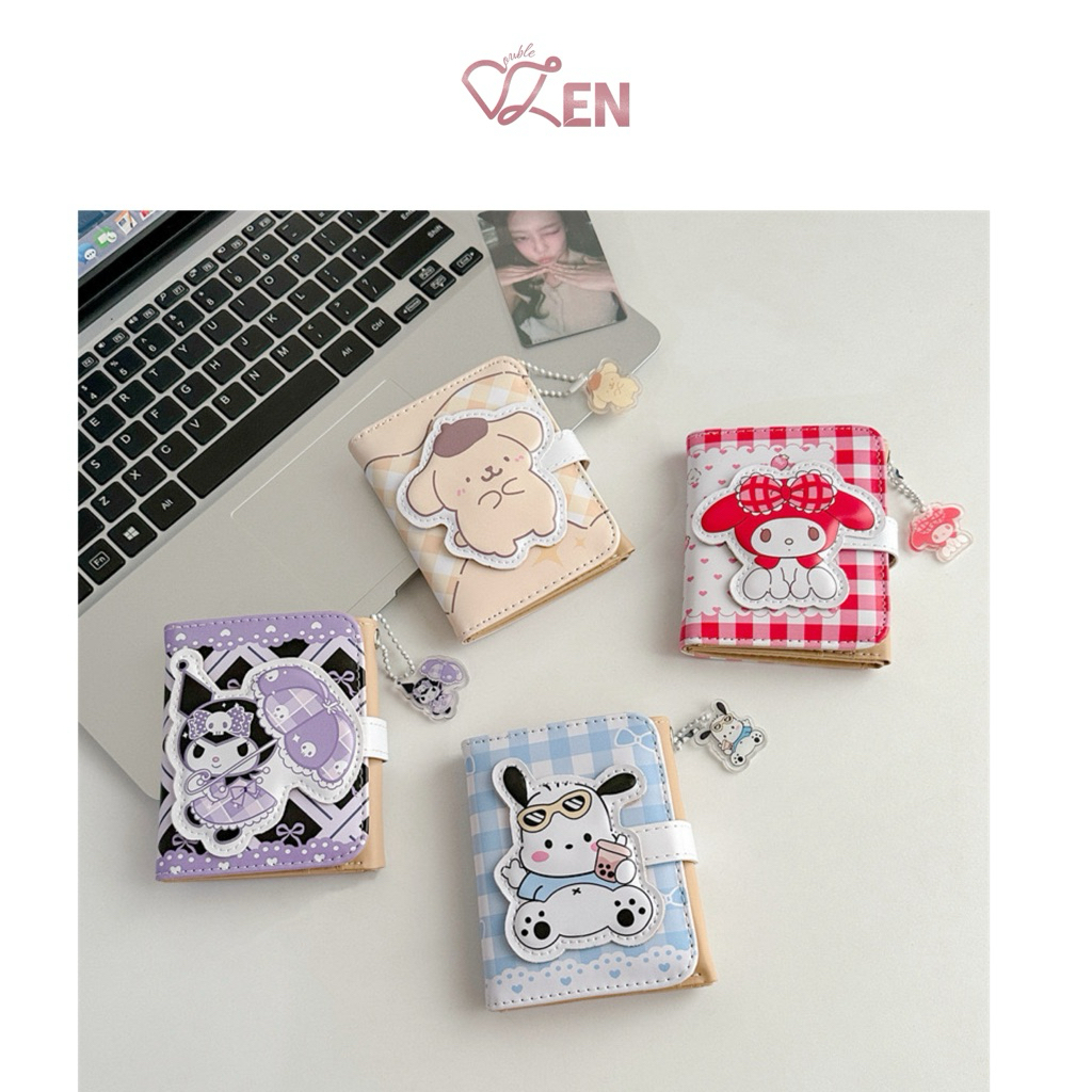[Pre-Order] Sanrio Wallet With Pendant (Dompet Sanrio dan Keychain)