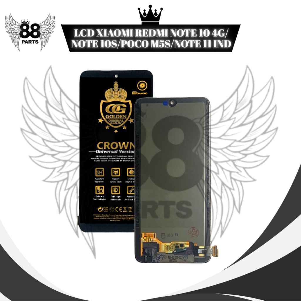 LCD XIAOMI REDMI NOTE 10 4G / REDMI NOTE 10S / POCO M5S TOUCHSCREEN FULL SET / LCD COMPLETE ORIGINAL