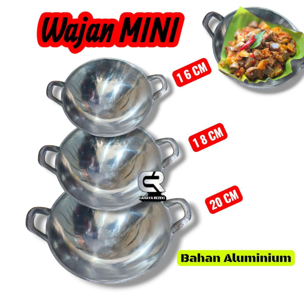 Wajan Mini / Wajan Serubi / Wajan Alumunium Mini Kecil Serabi / wajan batik