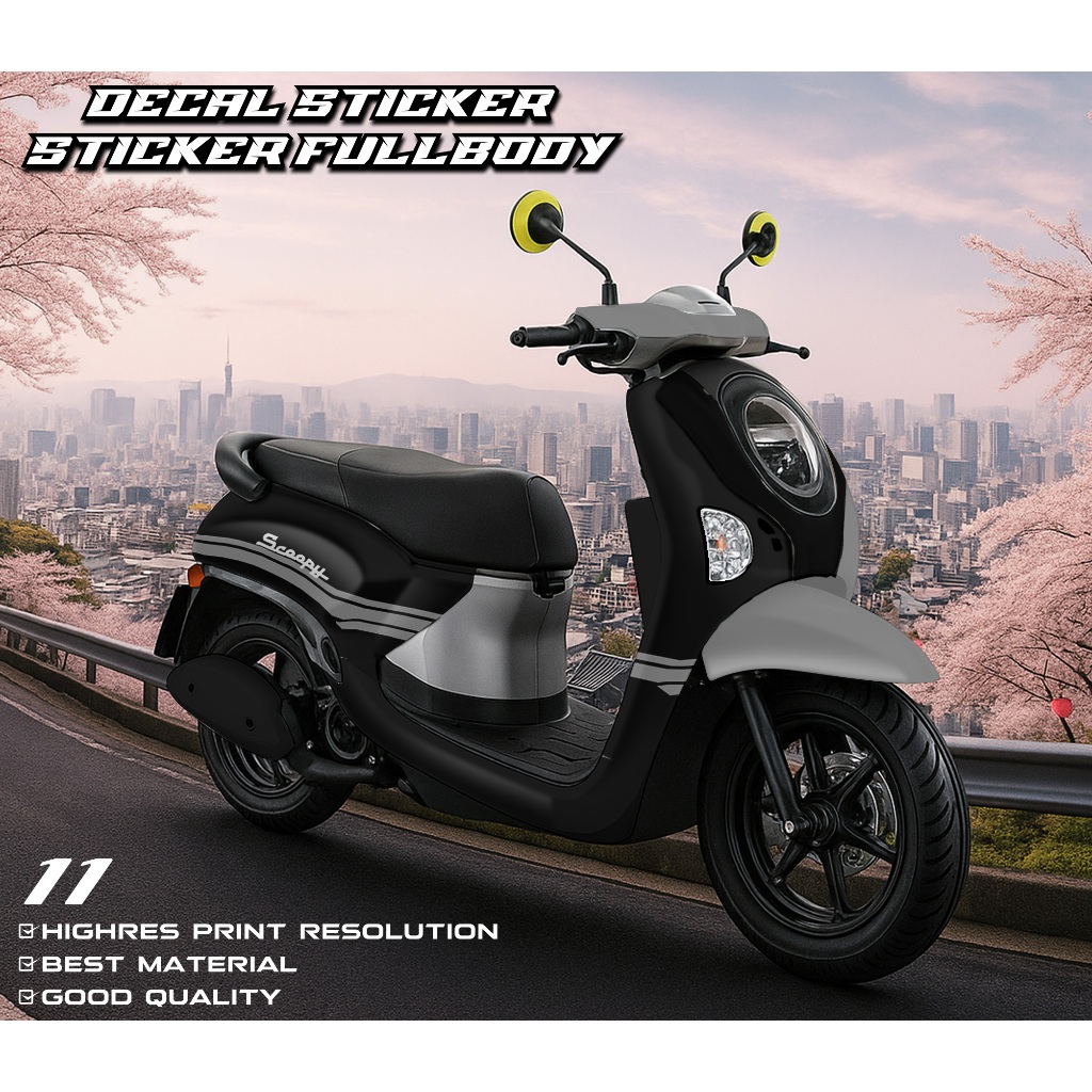 11 Decal Scoopy Full Body 2025 Stiker Scoopy Lagi Viral 2025 Decal Scoopy Full Body 2025 Striping Sc