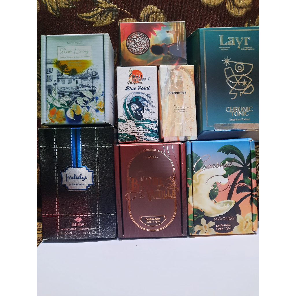 Preloved Parfum Edisi 1 - Mykonos, alchemist, Theoreme, Layr, TAD, Lakescent
