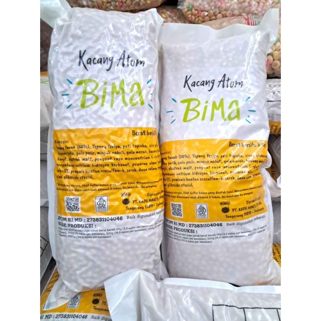 

Kacang Telur Bima Kemasan 3 Kg