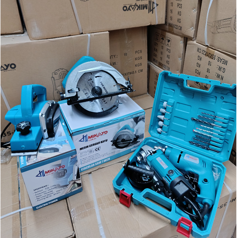 Promo Termurah Paket Tukang Kayu Mesin Circular // Mesin Planer / Serut Kayu // Mesin Gerinda