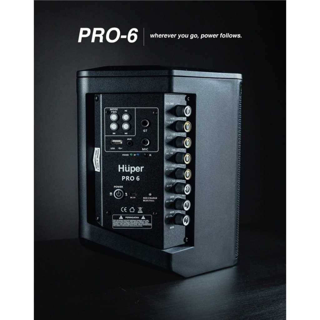 Speaker Portable Huper Pro 6 – 6 Inch