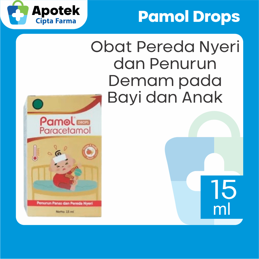 Pamol Paracetamol Drops Bayi Rasa Jeruk Vanilla Parasetamol Obat Demam Penurun Panas Pereda Nyeri Sa