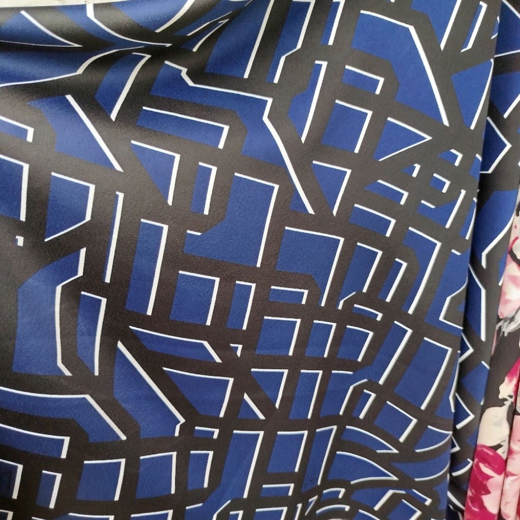 Bahan Satin Motif - Kain Saten Silk - Bahan Satin Silk Motif - Kain Kebaya - Kain Meteran - Bahan Sa