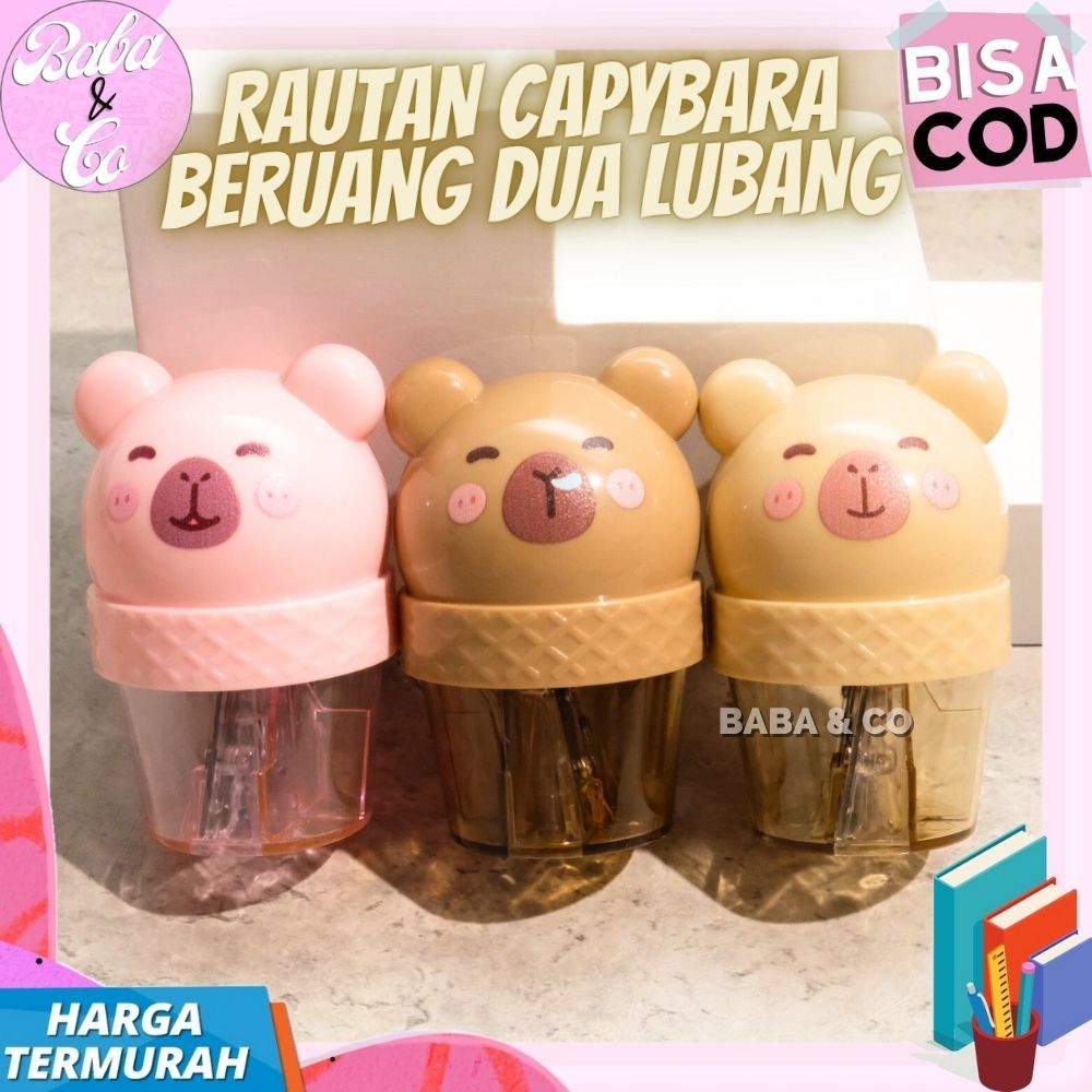 

SERUTAN CAPYBARA BERUANG DUA LUBANG RAUTAN CAPYBARA 2 LUBANG SERUTAN BENTUK GELAS CAPYBARA BERUANG LUCU IMUT UNIK MURAH RAUTAN GELAS 2 LUBANG CAPYBARA KAPIBARA