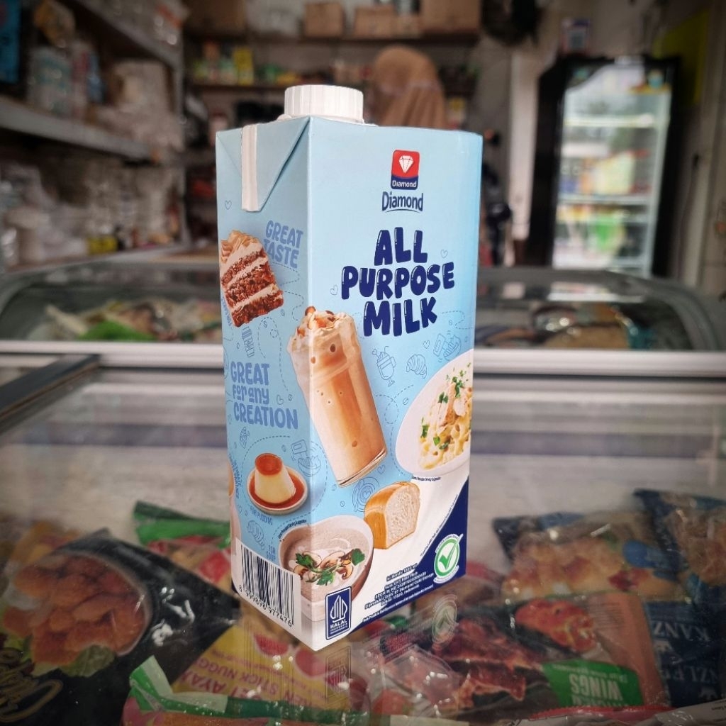 

Diamond All Purpose Milk Susu UHT Plain 1liter