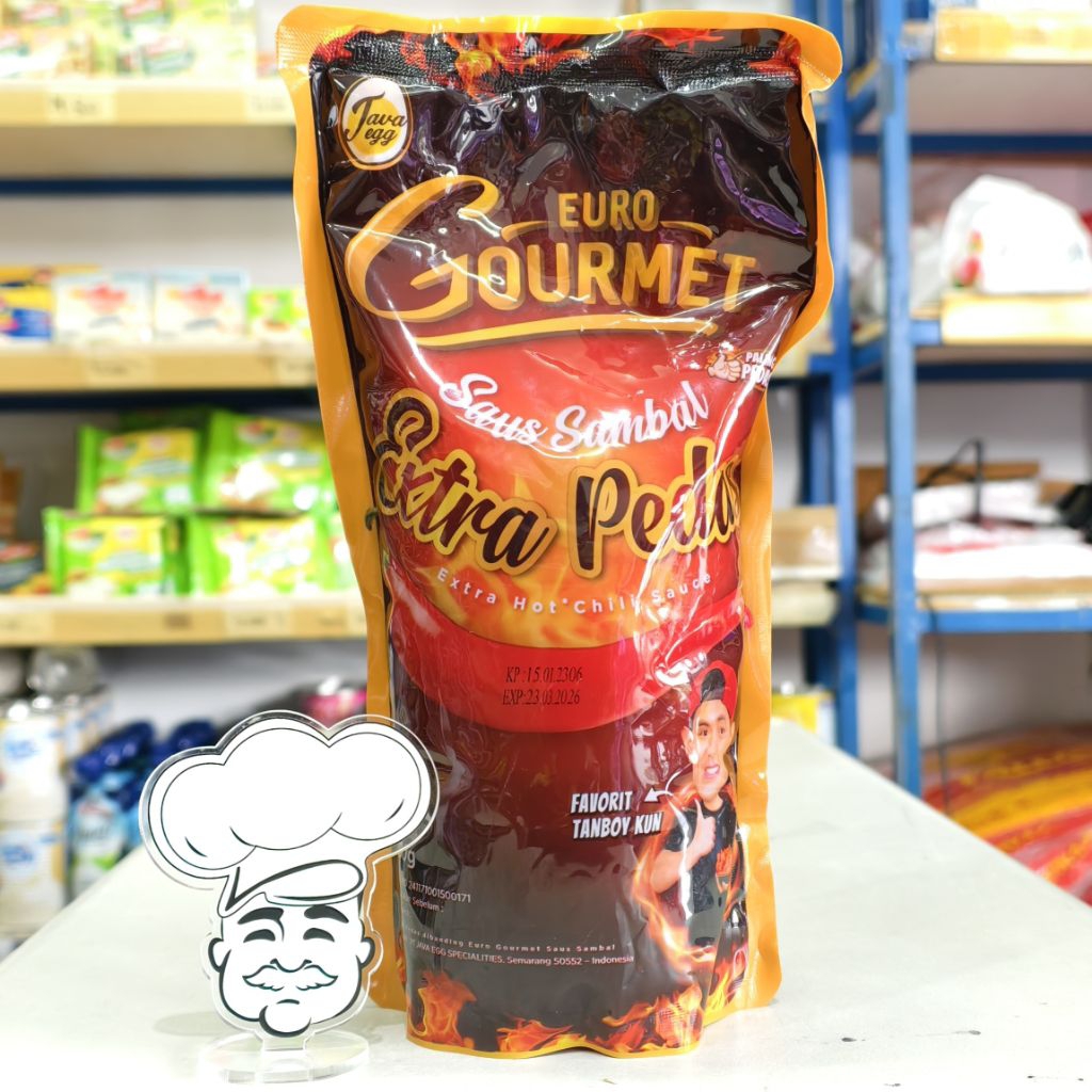 

Saus Sambal Extra Pedas 1Kg / Saus Sambal Extra Hot Euro Gourmet 1Kg / Sambal Extra Pedas Euro Gourmet 1Kg