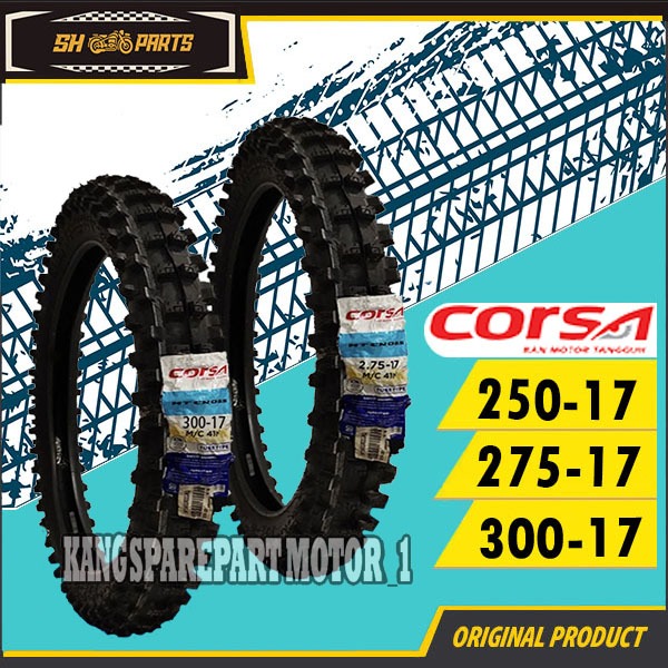 BAN LUAR CORSA MT CCROSS  250-17 / 275-17 / 300-17 - BAN RING 17 TUBETYPE NON TUBLESS