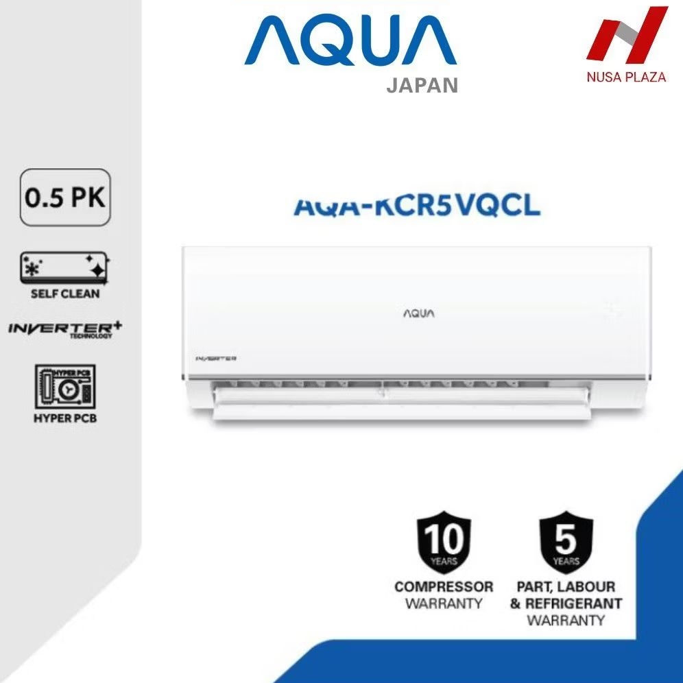 AC AQUA INVERTER 1/2 PK AQA-KCR5VQCL SELF CLEAN + ANTI KARAT