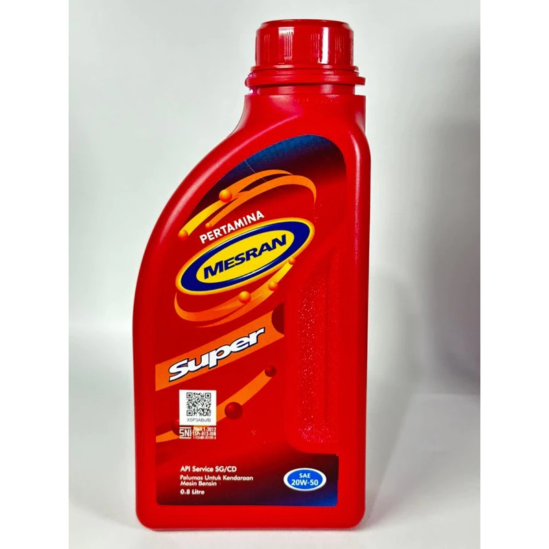 Mesran Super 800ml Engine Oil for Motorcycles - Oli Mesran Super 800ml