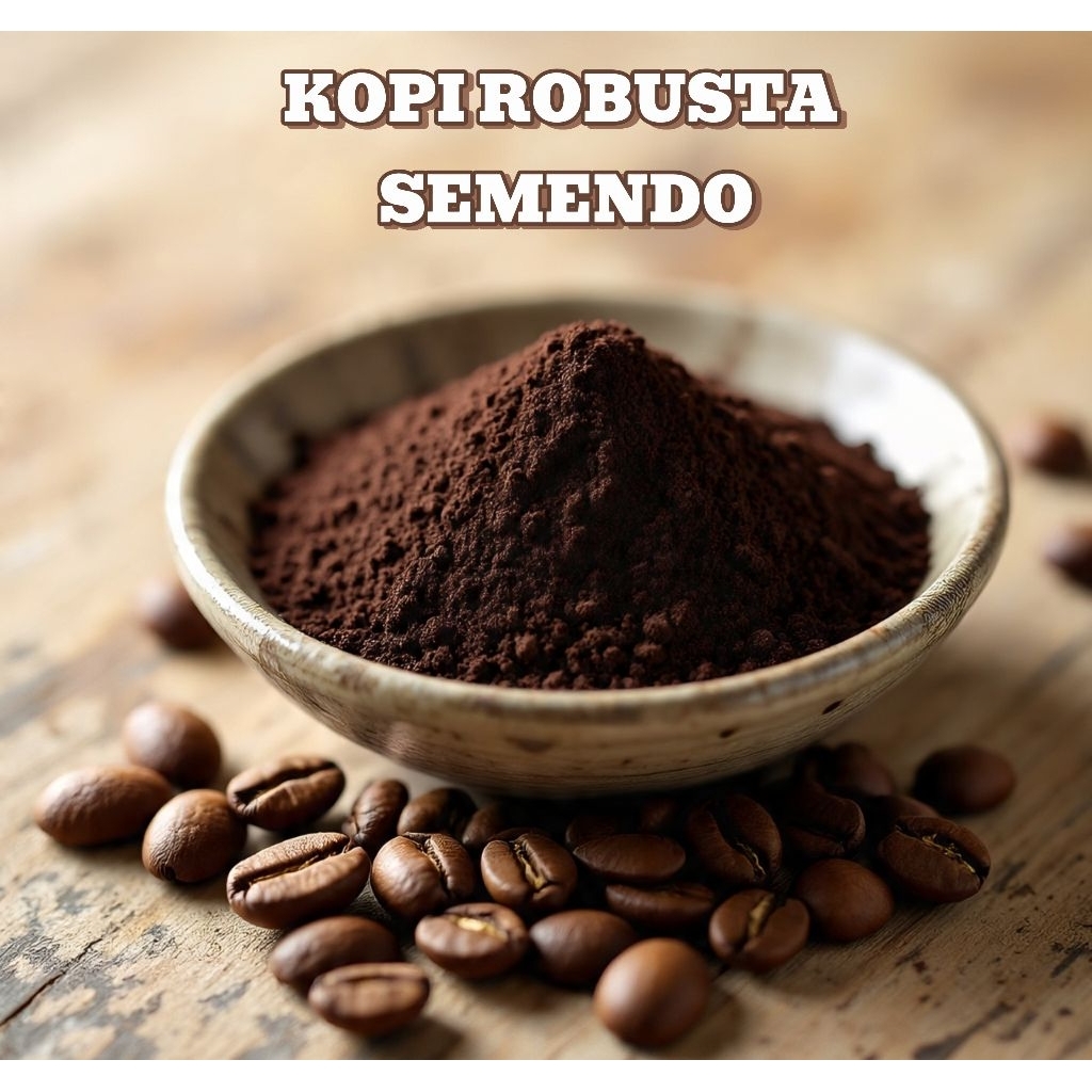 

Kopi Semendo kemasan 200 gram, Bubuk Robusta Ekonomis, Pilihan Khas Sumatera Selatan