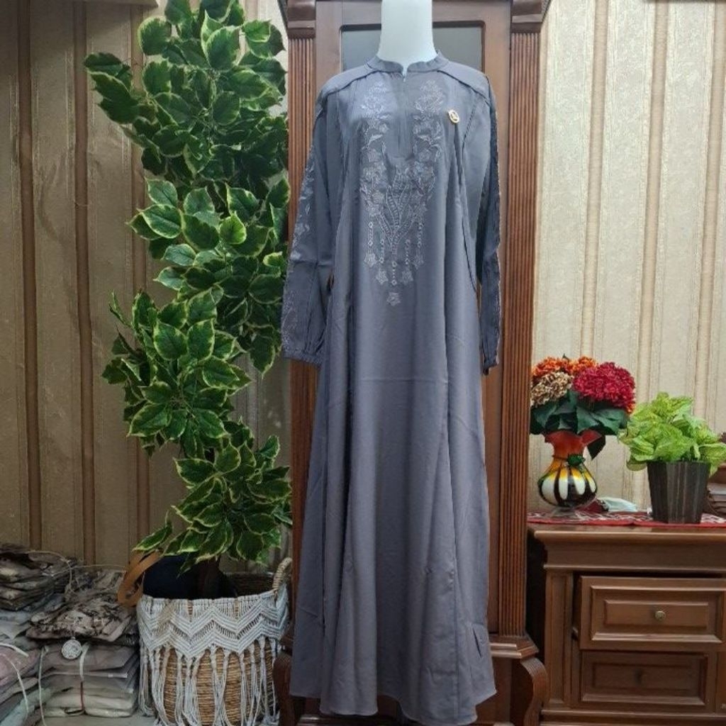Gamis Jasmine Najwa Muslim Fashion terbaru.