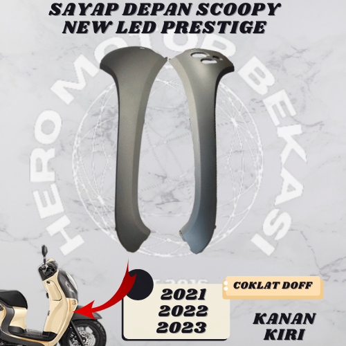 COD-sayap samping depan cover front kanan kiri scoopy new prestige k2f terbaru 2021-2024 warna cokla