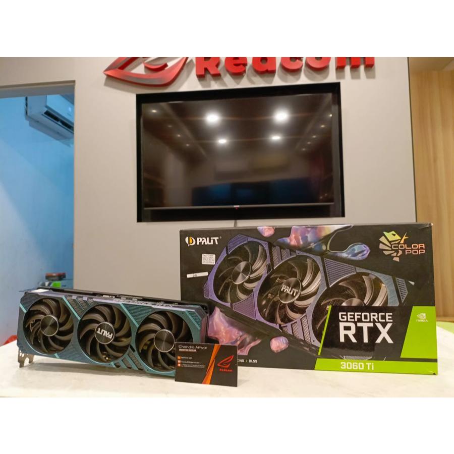 VGA NVIDIA PALIT RTX 3060 TI / RTX3060TI COLOR POP | 2ND FULL BOX