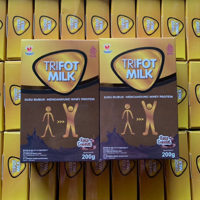 

PROMO 1 BOX TRIFOT MILK RASA COKLAT SUSU BUBUK TINGGI PROTEIN | Menambah Berat Badan & Nafsu makan | anak & dewasa | BPOM HALAL MUI