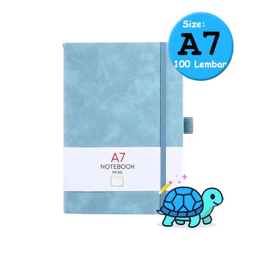 

Aimilo Notebook Tali Aesthetic Pen Holder Tempat Pulpen A7 100 Lembar - Biru