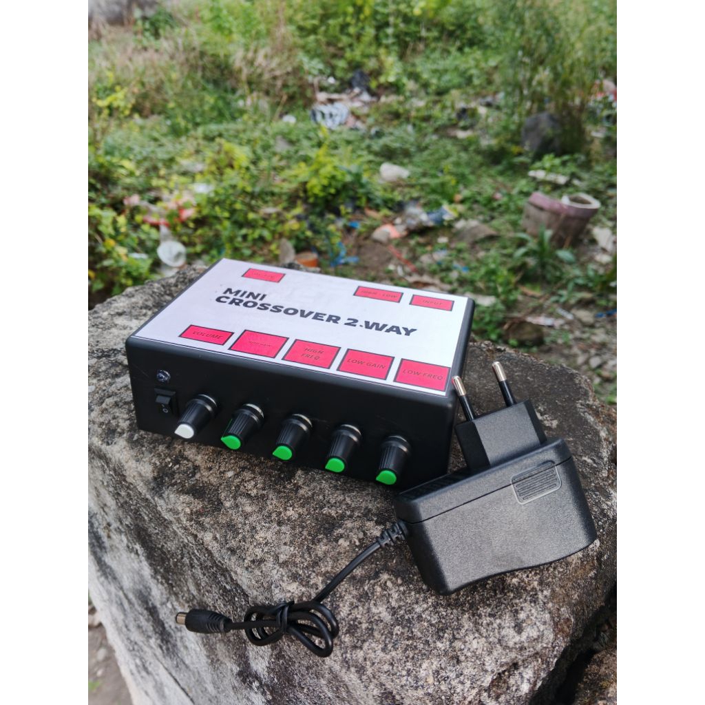 CROSSOVER 2 WAY AKTIF , MINI CROSSOVER 2 WAY AKTIF DC 12V FREE ADAPTOR