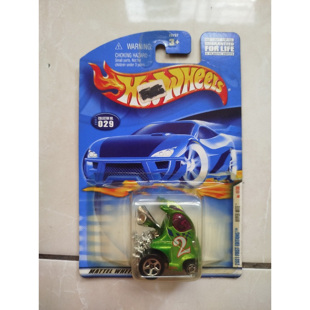 HOTWHEELS REGULAR CARD - HYPER MITE 28757-0910 D1 GREEN RARE