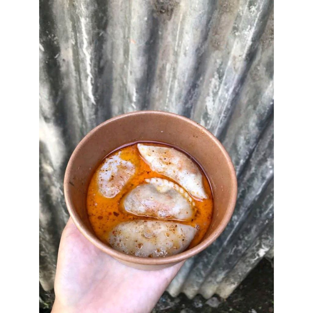 

cireng ayam kuah keju creamy