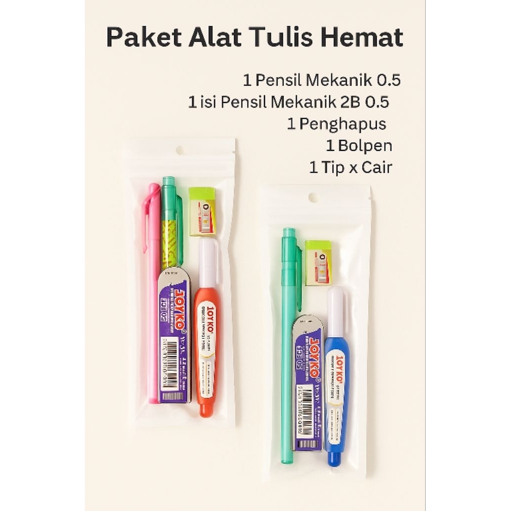 

Paket Hemat Alat Tulis [Pensil Mekanik], Hadiah Doorprize, Hadiah Lomba, Souvenir Ultah, Kado ATK