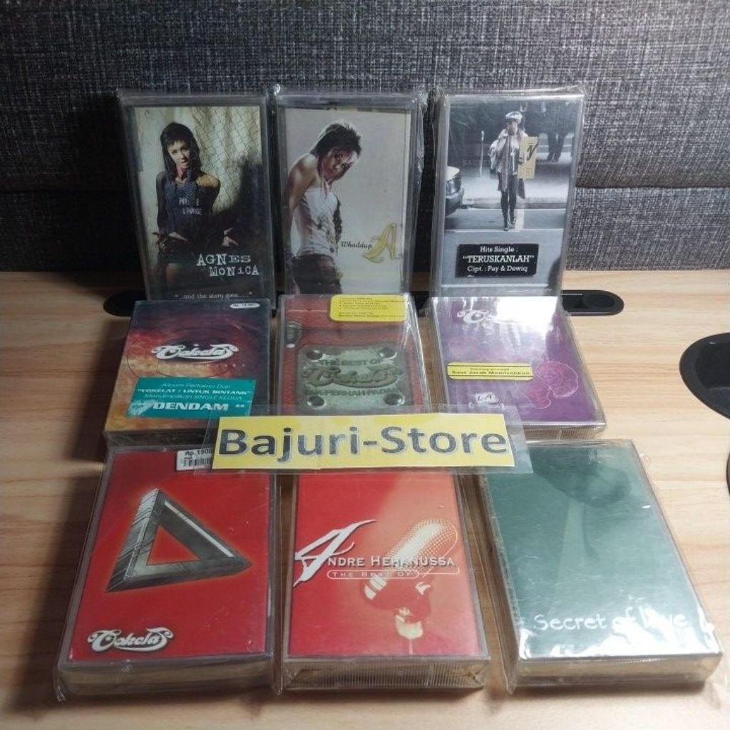 Kaset Pita Agnes Monica + Kaset Pita Cokelat(Coklat) + Kaset Pita Andre Hehanusa + Kaset Pita Anang 